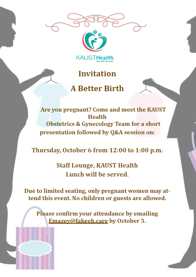 Kaust health better birth event
